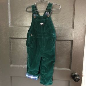 OshKosh Overalls- Green Corduroy